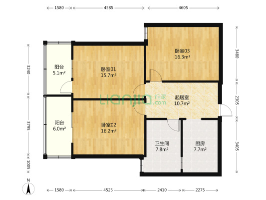 徐家汇万体馆板块，全明大2房，双阳台，停车方便