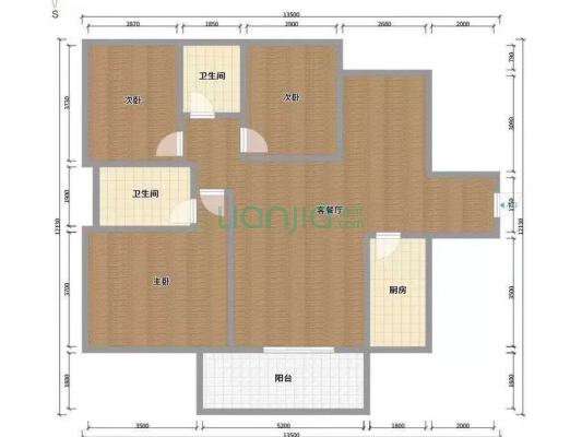 振业泊公馆 3室2厅 南 北