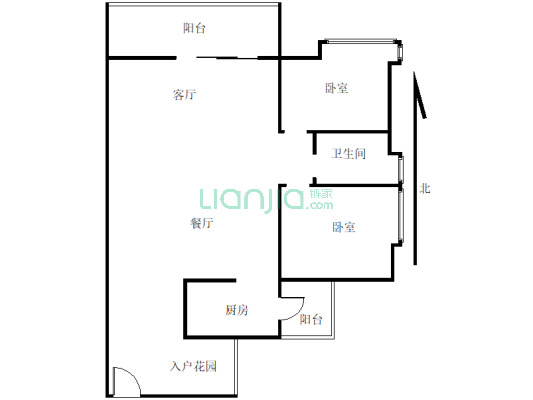 天域花园 2室2厅 北