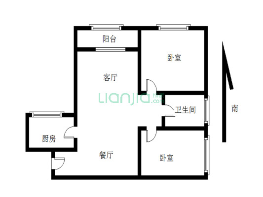 弘德西街好莱城 2室2厅 东南