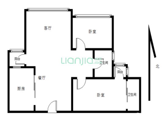 鼎盛中环银苑 2室2厅 东南