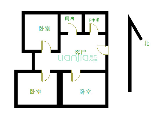 张家圩小区 3室1厅 南 北