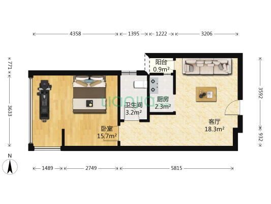 楼层好采光充足，视野好，房子住家装修，看房方便。