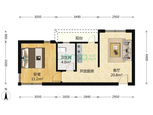 小户型，总价低，税费少，近小区门口，出入方便。