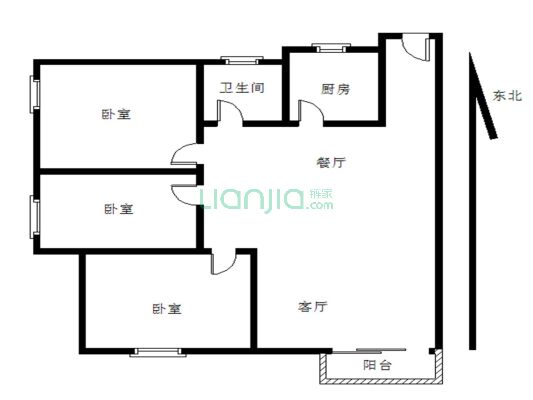 17年全新三房，南向看花园，安静不吵