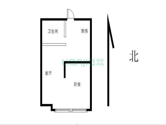 四方坪地铁口中楼层周正精装一室一厅