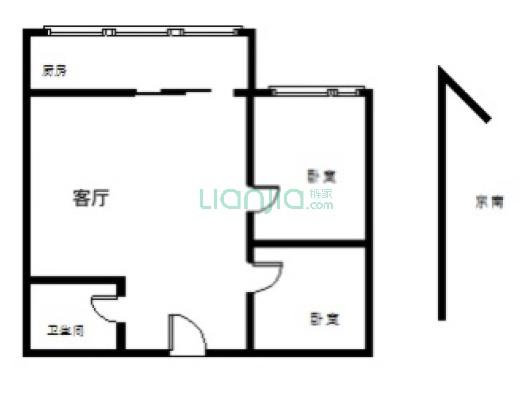 鲤城东门 电梯房 小2两房 采光好