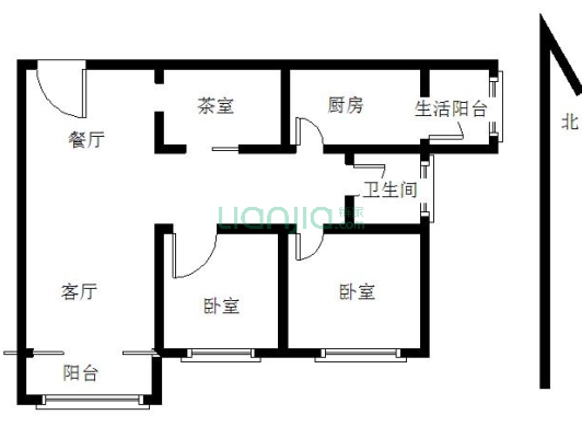 能源华庄 2室2厅 南